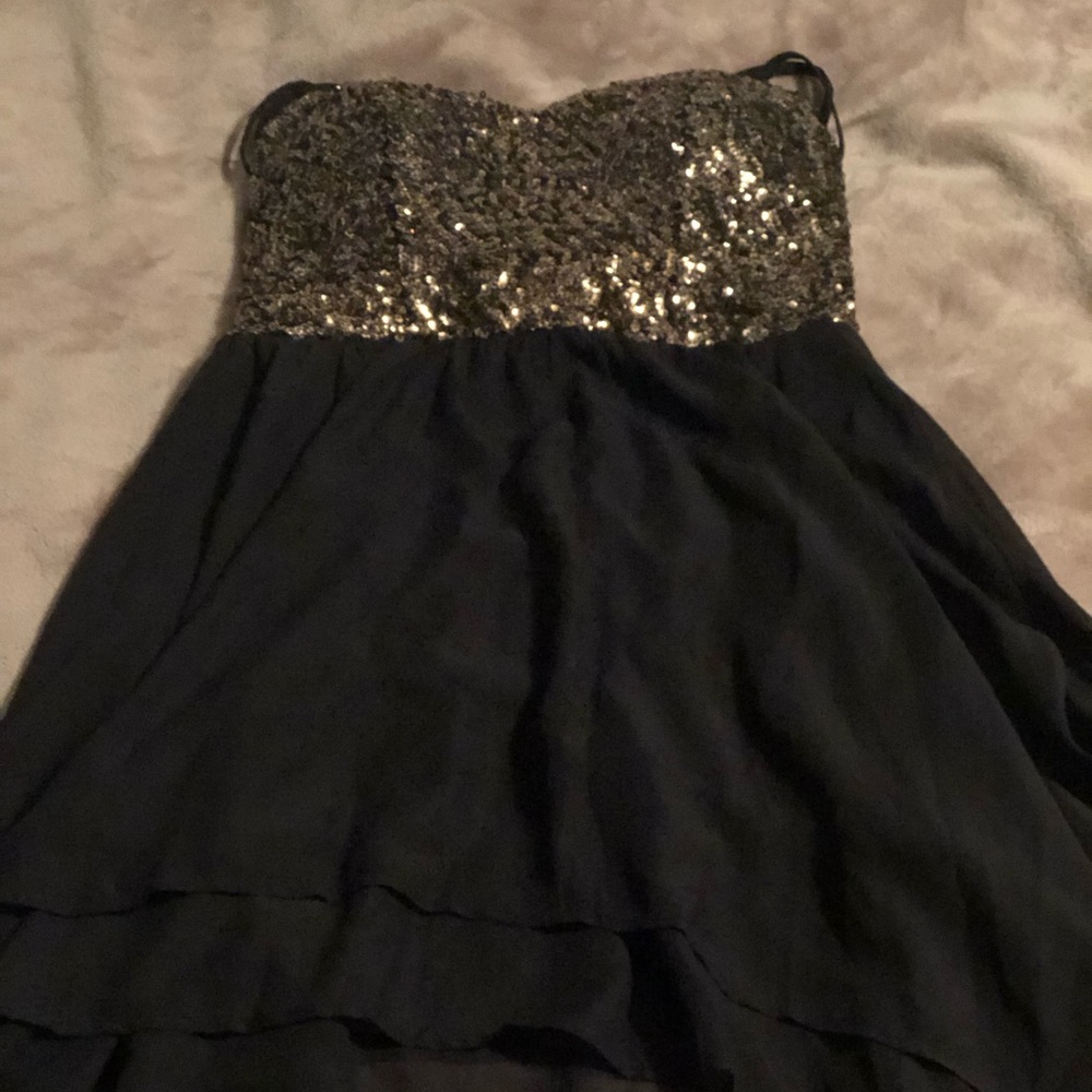 black and gold dress
